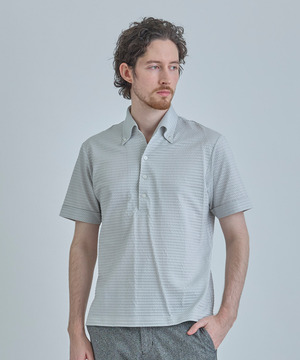 【ACTIVE TAILOR】ニットサッカーポロシャツ<COOL MAX/吸水速乾>