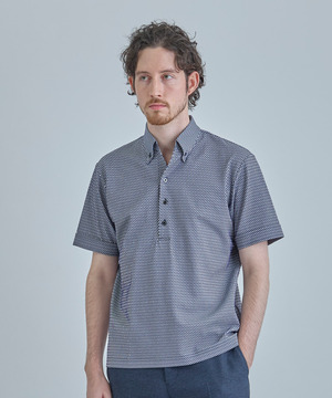 【ACTIVE TAILOR】ニットサッカーポロシャツ<COOL MAX/吸水速乾>