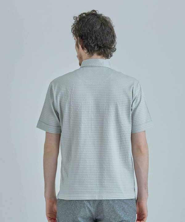 【ACTIVE TAILOR】ニットサッカーポロシャツ<COOL MAX/吸水速乾> 詳細画像 2