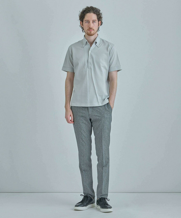 【ACTIVE TAILOR】ニットサッカーポロシャツ<COOL MAX/吸水速乾> 詳細画像 3