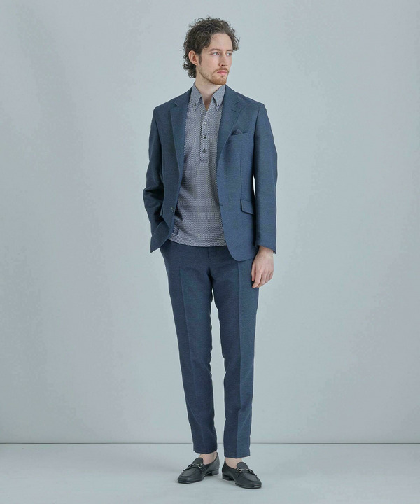 【ACTIVE TAILOR】ニットサッカーポロシャツ<COOL MAX/吸水速乾> 詳細画像 9