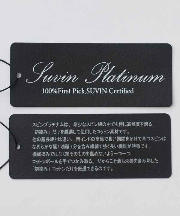 スビンプラチナム スムースTシャツ 詳細画像 8