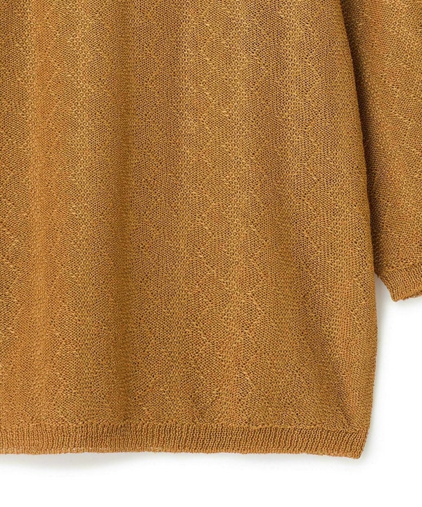 変形アーガイルシアーニット7分袖TEE 詳細画像 19