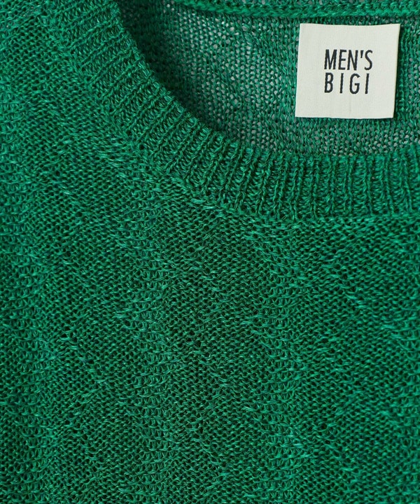 変形アーガイルシアーニット7分袖TEE 詳細画像 21