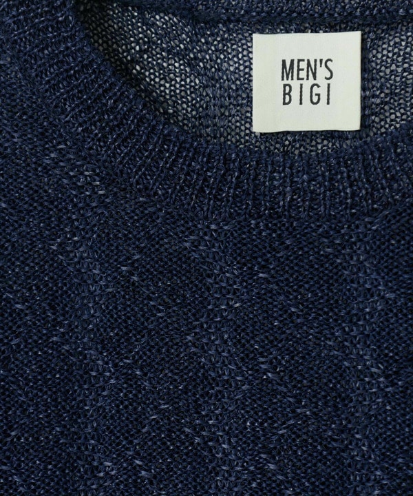 変形アーガイルシアーニット7分袖TEE 詳細画像 22