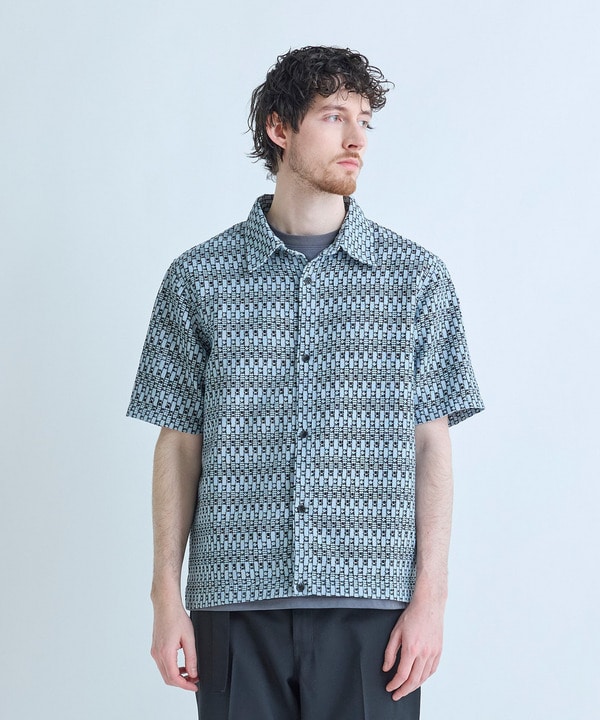 シアージオメトリック半袖シャツ 詳細画像 1