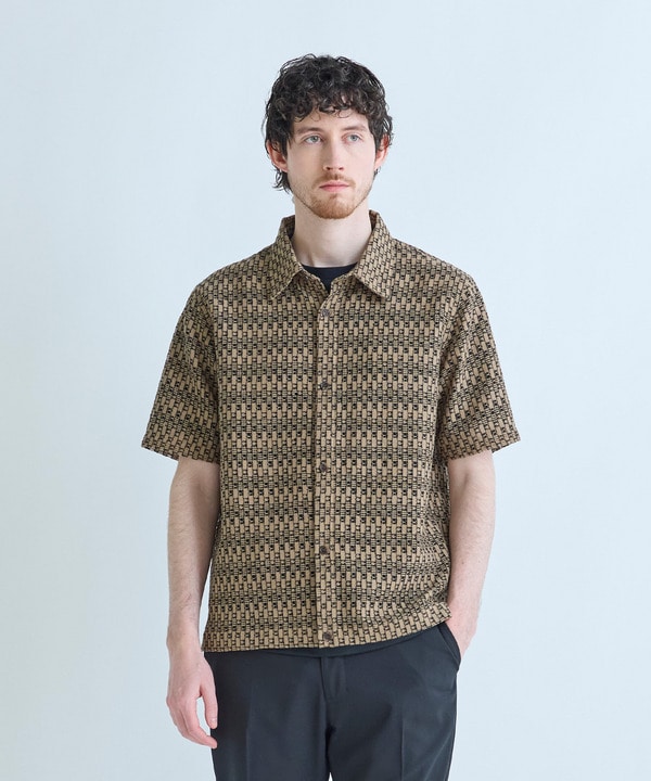 シアージオメトリック半袖シャツ 詳細画像 3