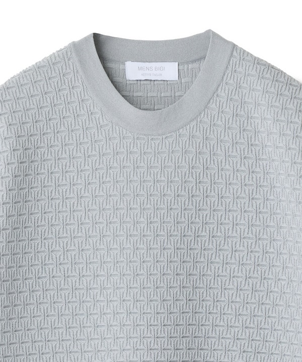 【ACTIVE TAILOR】ブリスターニットジャカードＴシャツ＜通気性/速乾性＞ 詳細画像 15