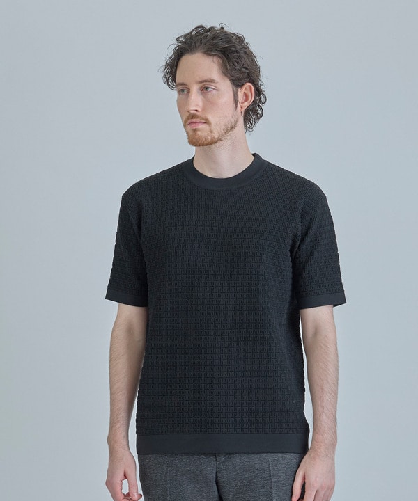 【ACTIVE TAILOR】ブリスターニットジャカードＴシャツ＜通気性/速乾性＞ 詳細画像 6