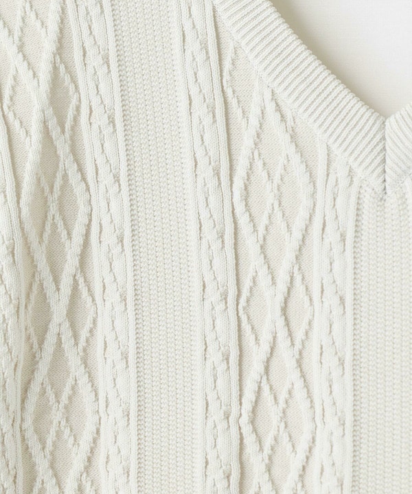 アラン調 ニットコンビTシャツ 詳細画像 16