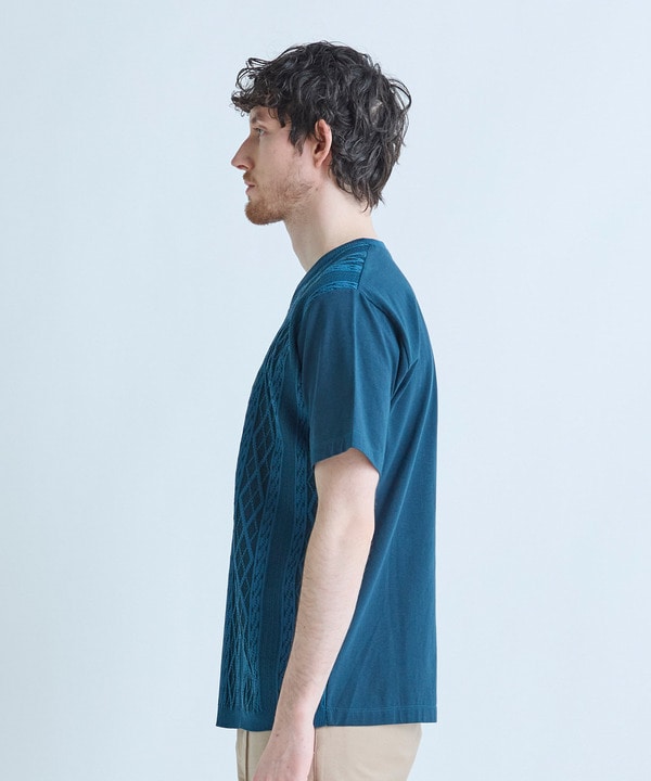 アラン調 ニットコンビTシャツ 詳細画像 2