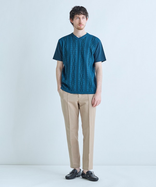 アラン調 ニットコンビTシャツ 詳細画像 6