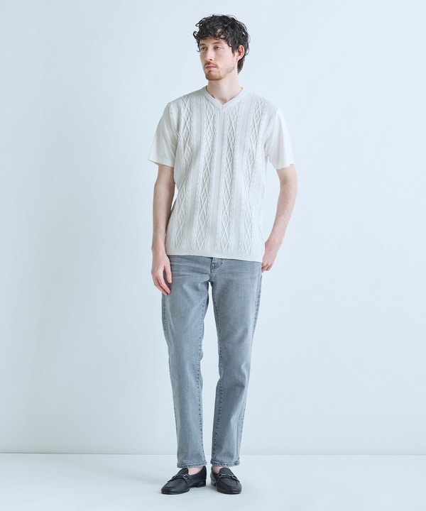 アラン調 ニットコンビTシャツ 詳細画像 7