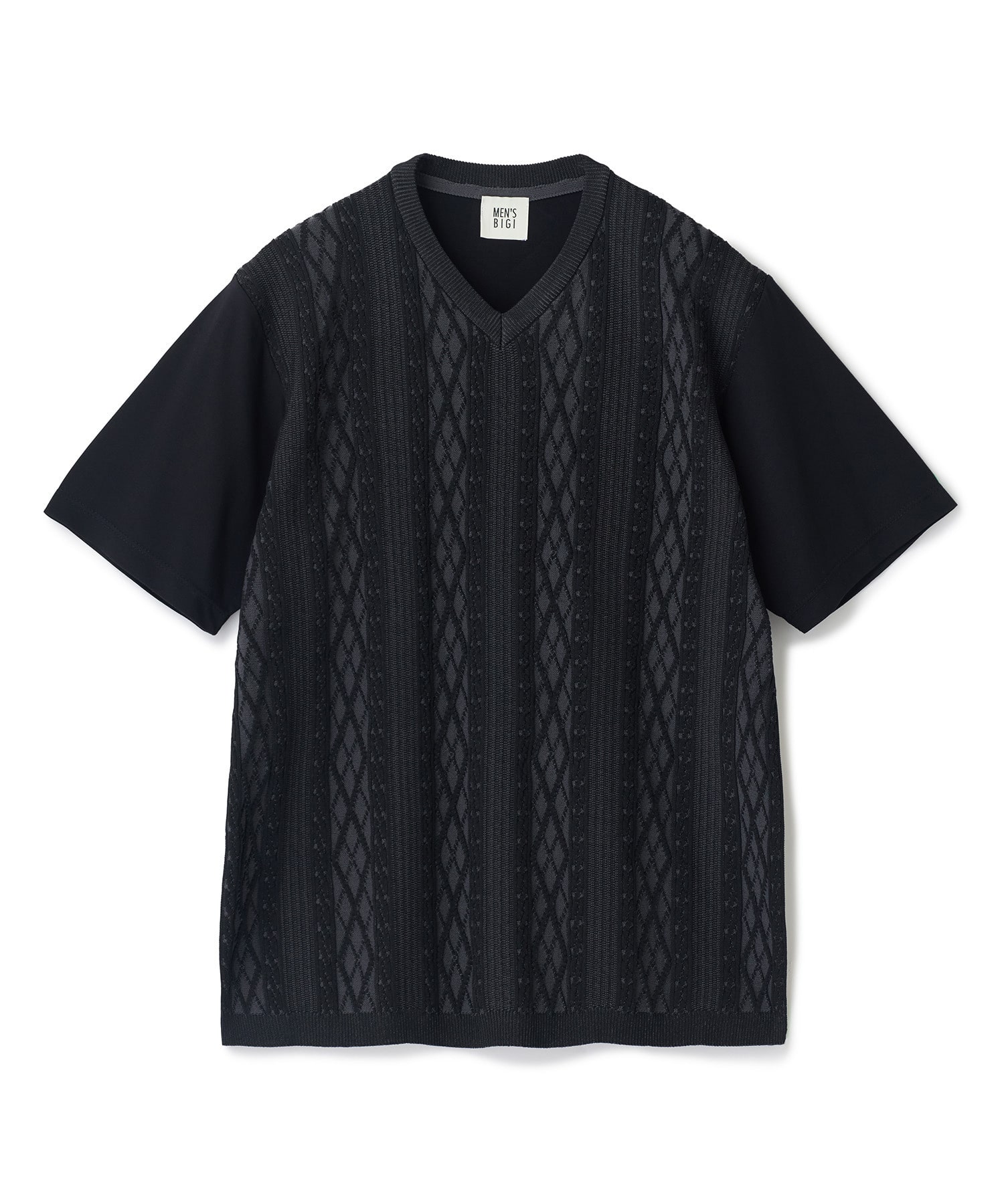 アラン調 ニットコンビTシャツ｜メンズファッション通販 MEN'S BIGI