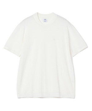 【COLE HAAN/コール ハーン】別注 ロゴ刺繍ニット半袖Tシャツ＜持続冷感＞