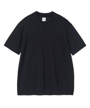 【COLE HAAN/コール ハーン】別注 ロゴ刺繍ニット半袖Tシャツ＜持続冷感＞