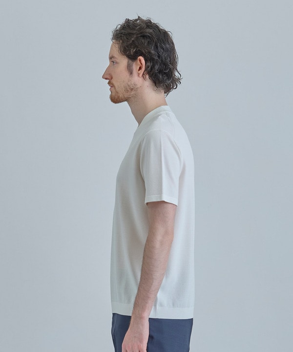 【COLE HAAN/コール ハーン】別注 ロゴ刺繍ニット半袖Tシャツ＜持続冷感＞ 詳細画像 2