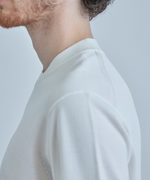 【COLE HAAN/コール ハーン】別注 ロゴ刺繍ニット半袖Tシャツ＜持続冷感＞ 詳細画像 5