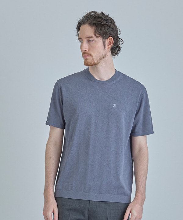 【COLE HAAN/コール ハーン】別注 ロゴ刺繍ニット半袖Tシャツ＜持続冷感＞ 詳細画像 8