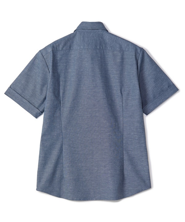 【COLE HAAN/コール ハーン】別注 綿麻オックス半袖シャツ＜吸水速乾/UVカット/遮熱/透け防止＞ 詳細画像 19