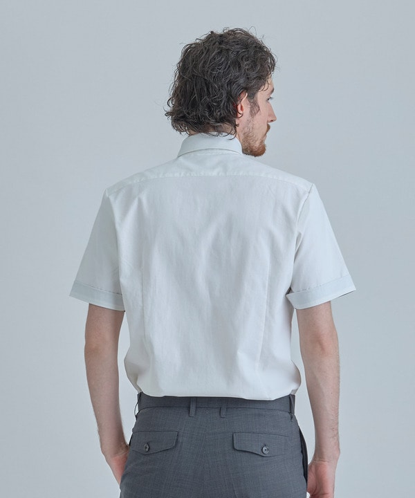 【COLE HAAN/コール ハーン】別注 綿麻オックス半袖シャツ＜吸水速乾/UVカット/遮熱/透け防止＞ 詳細画像 3