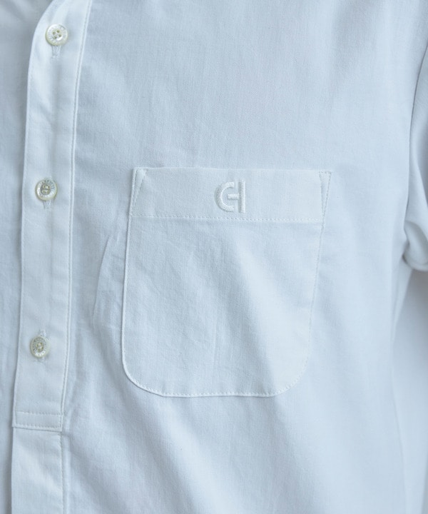 【COLE HAAN/コール ハーン】別注 綿麻オックス半袖シャツ＜吸水速乾/UVカット/遮熱/透け防止＞ 詳細画像 5