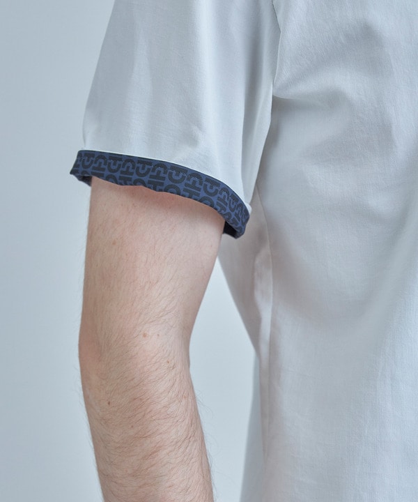 【COLE HAAN/コール ハーン】別注 綿麻オックス半袖シャツ＜吸水速乾/UVカット/遮熱/透け防止＞ 詳細画像 6