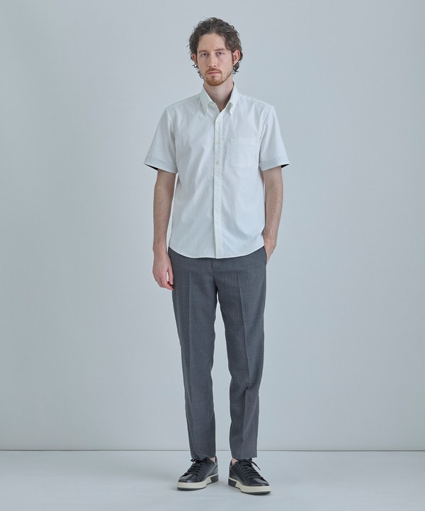 【COLE HAAN/コール ハーン】別注 綿麻オックス半袖シャツ＜吸水速乾/UVカット/遮熱/透け防止＞ 詳細画像 8