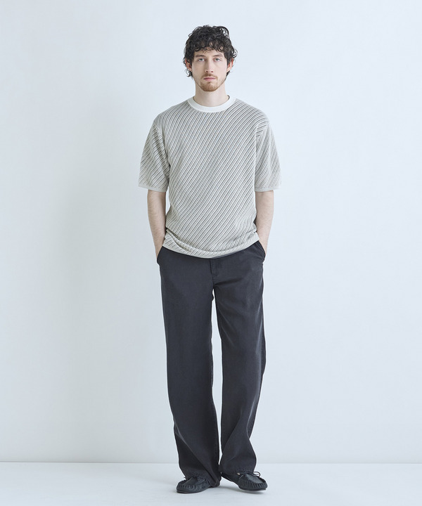 クルーネックメッシュニットTシャツ 詳細画像 3