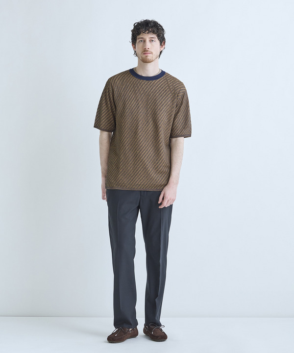 クルーネックメッシュニットTシャツ 詳細画像 5