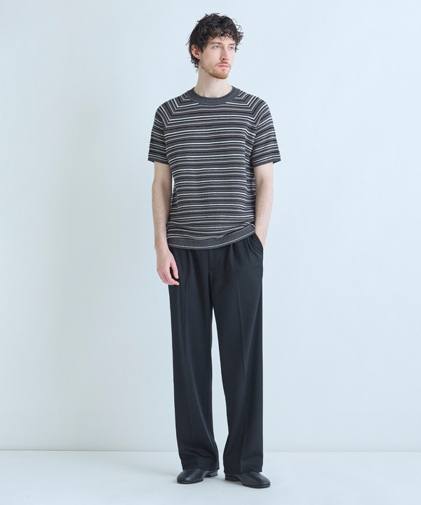 マルチカラーボーダー半袖ニットTシャツ 詳細画像 10