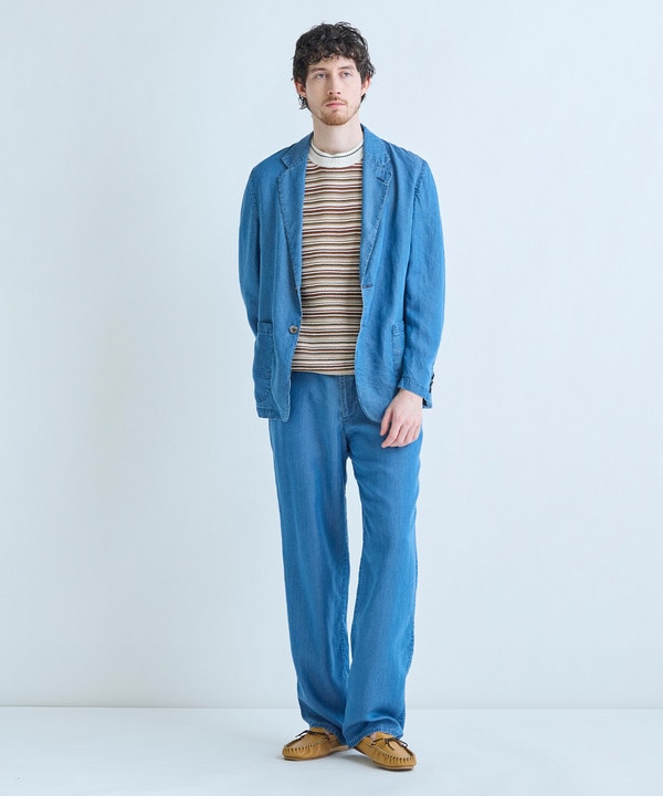 マルチカラーボーダー半袖ニットTシャツ 詳細画像 12