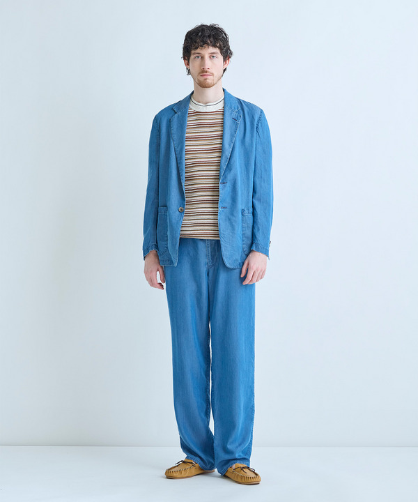 マルチカラーボーダー半袖ニットTシャツ 詳細画像 5