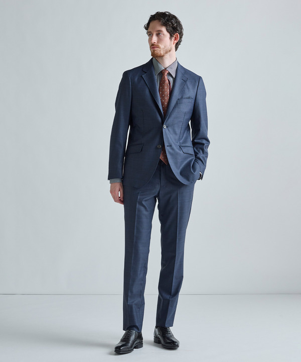 グレンチェック&times;小紋MIX 小剣クレリックタイ 詳細画像 7