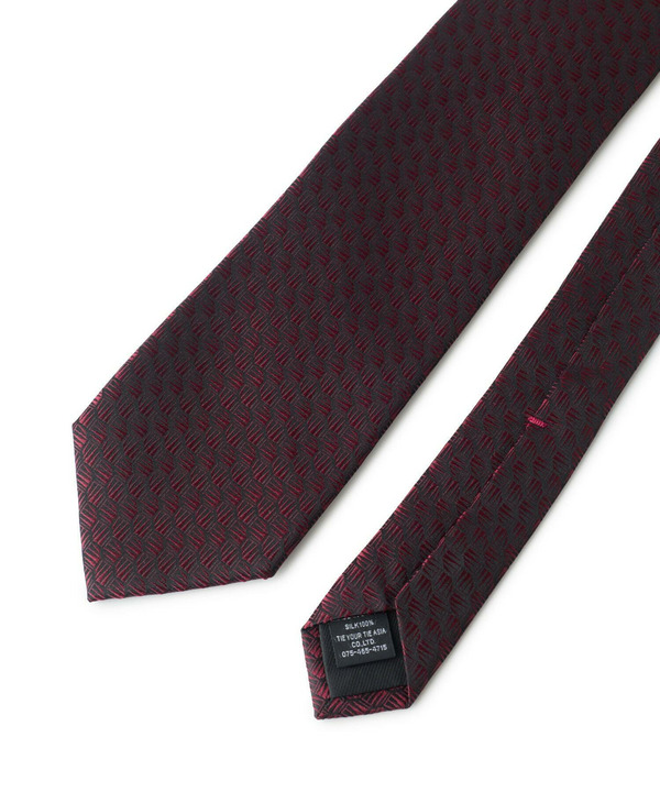 【TIE YOUR TIE /タイユアタイ】ジオメトリック柄ネクタイ 詳細画像 1