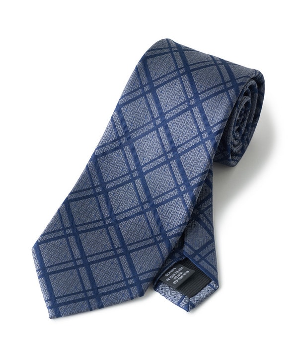 【TIE YOUR TIE /タイユアタイ】ヴィンテージチェック柄ネクタイ 詳細画像 ネイビー 1