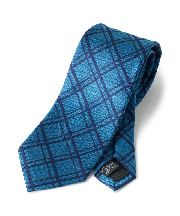 【TIE YOUR TIE /タイユアタイ】ヴィンテージチェック柄ネクタイ 詳細画像 ブルー系 1