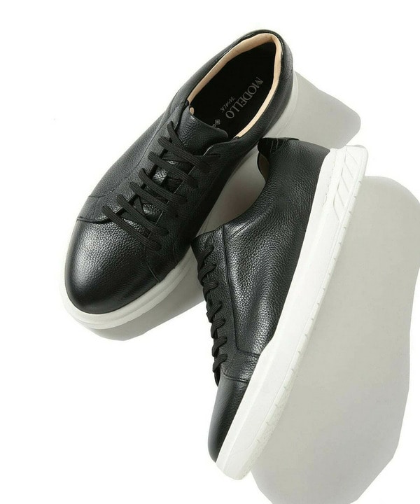 【MODELLO/モデロ】GORETEX 別注 レザースニーカー＜防水・抗菌・抗ウイルス加工・抗カビ・防臭・消臭＞ 詳細画像 ブラック 1