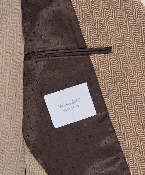 【ACTIVE TAILOR】Dot Air ヘリンボーン&times;千鳥格子/デニム柄 セットアップジャケット＜通気性/吸水速乾/ストレッチ＞ 詳細画像 27