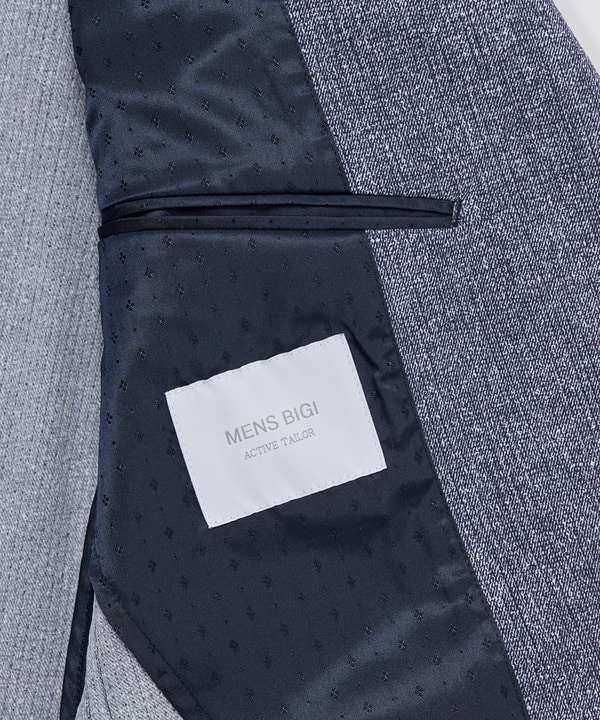 【ACTIVE TAILOR】Dot Air ヘリンボーン&times;千鳥格子/デニム柄 セットアップジャケット＜通気性/吸水速乾/ストレッチ＞ 詳細画像 31