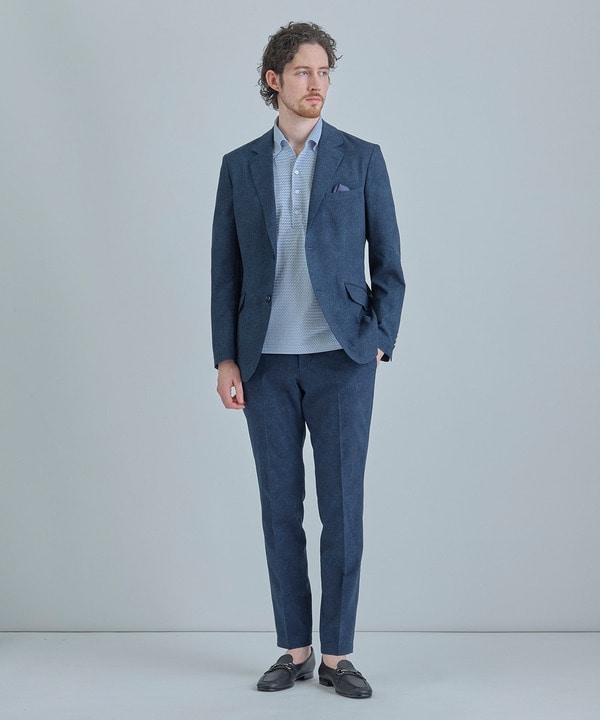 【ACTIVE TAILOR】Dot Air ヘリンボーン&times;千鳥格子/デニム柄 セットアップパンツ＜通気性/吸水速乾/ストレッチ＞ 詳細画像 10