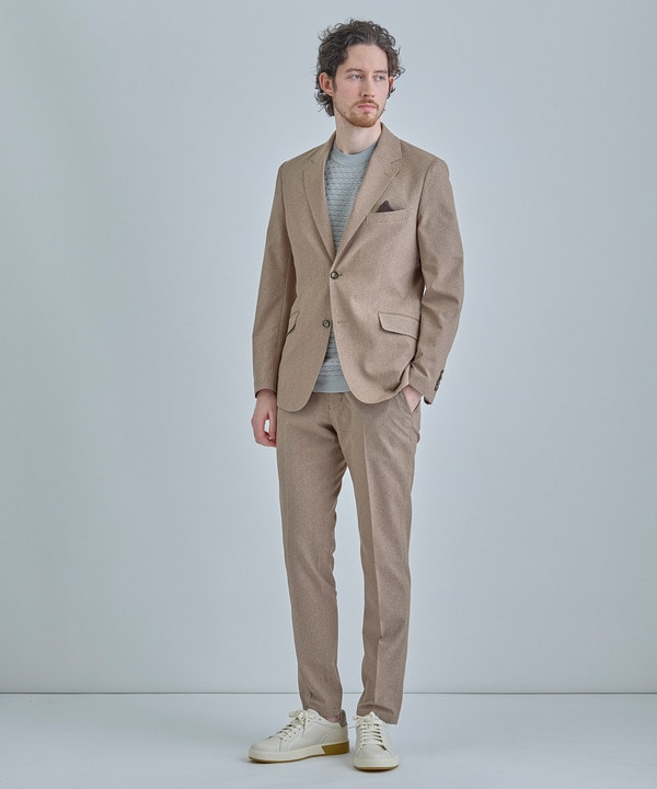 【ACTIVE TAILOR】Dot Air ヘリンボーン&times;千鳥格子/デニム柄 セットアップパンツ＜通気性/吸水速乾/ストレッチ＞ 詳細画像 7
