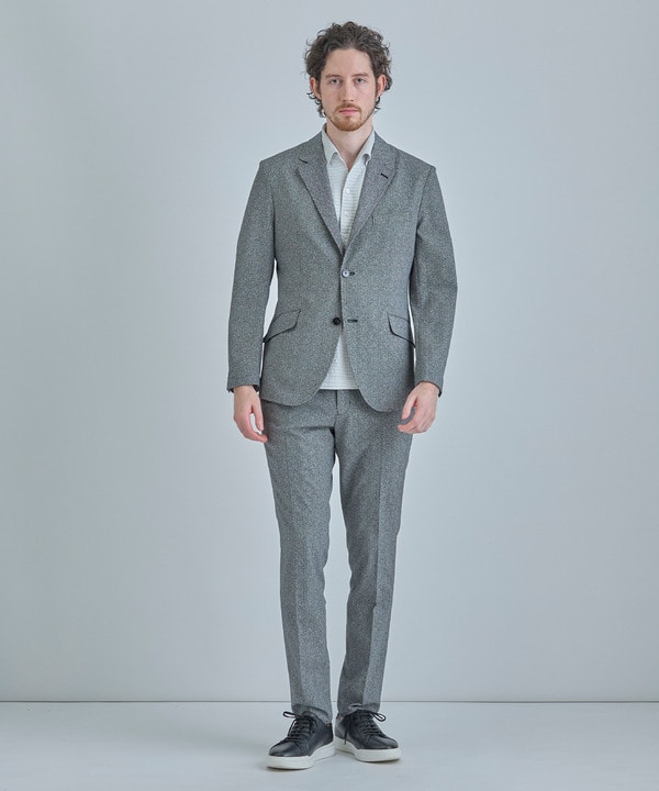 【ACTIVE TAILOR】Dot Air ヘリンボーン&times;千鳥格子/デニム柄 セットアップパンツ＜通気性/吸水速乾/ストレッチ＞ 詳細画像 9