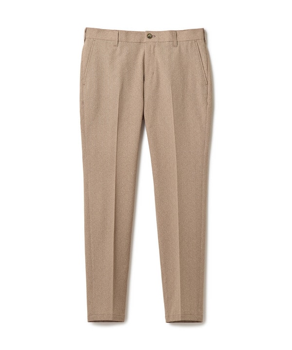 【ACTIVE TAILOR】Dot Air ヘリンボーン&times;千鳥格子/デニム柄 セットアップパンツ＜通気性/吸水速乾/ストレッチ＞ 詳細画像 ブラウン 1