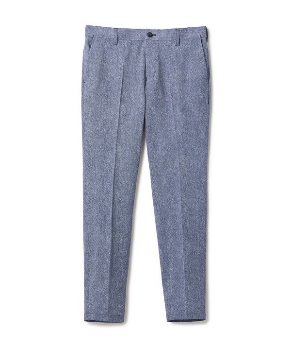 【ACTIVE TAILOR】Dot Air ヘリンボーン&times;千鳥格子/デニム柄 セットアップパンツ＜通気性/吸水速乾/ストレッチ＞ 詳細画像 ブルー 1