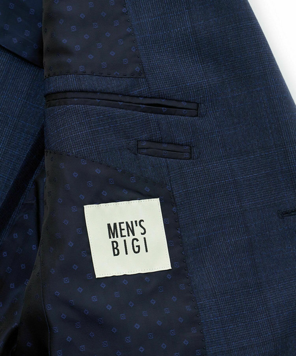 【Loro Piana/ロロ・ピアーナ】ウール梳毛 グレンチェック柄スーツ 詳細画像 15
