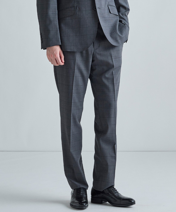 【Loro Piana/ロロ・ピアーナ】ウール梳毛 グレンチェック柄スーツ 詳細画像 2