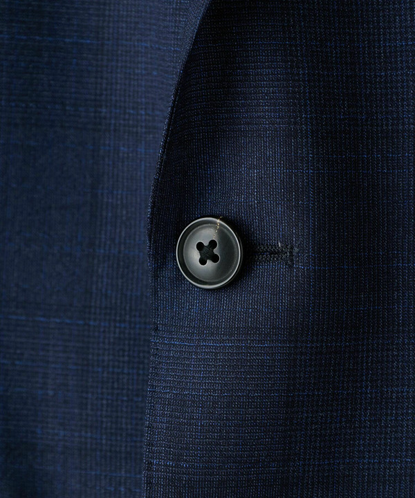 【Loro Piana/ロロ・ピアーナ】ウール梳毛 グレンチェック柄スーツ 詳細画像 8