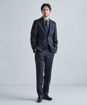 【Loro Piana/ロロ・ピアーナ】ウールギャバジン 無地スーツ