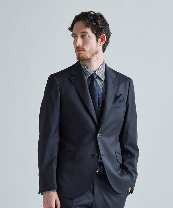 【Loro Piana/ロロ・ピアーナ】ウールギャバジン 無地スーツ 詳細画像 3